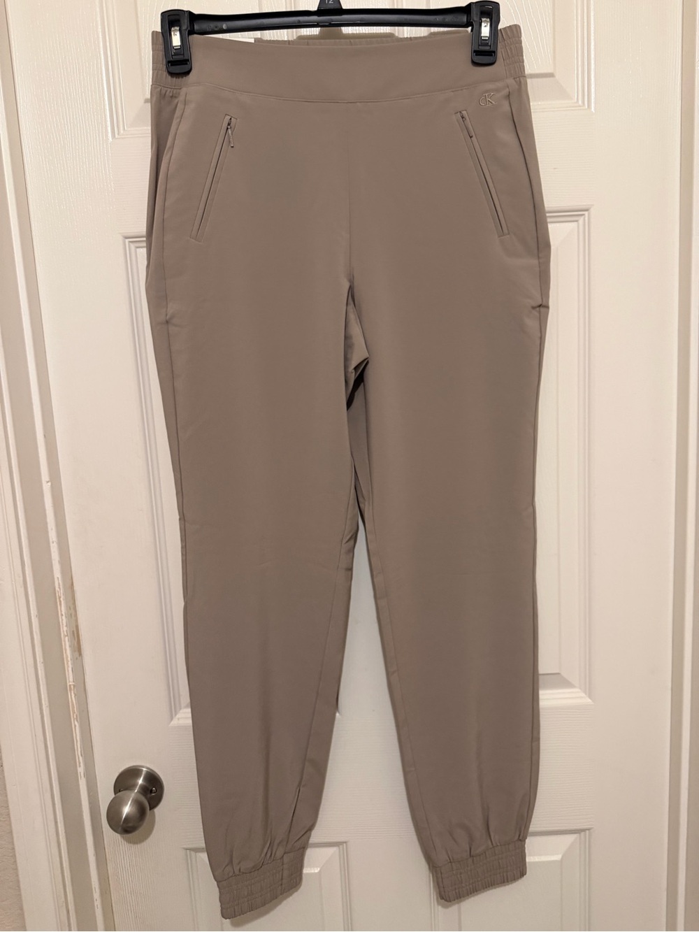 Calvin Klein Taupe Elastic Waist Joggers Sz Small